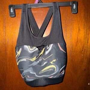 Bundle 2 Women's Black and Multicolor Sports Bra